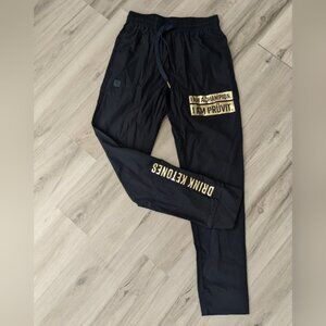 Pruvit Gear Champion Joggers Black‎ Gold Unisex XS
